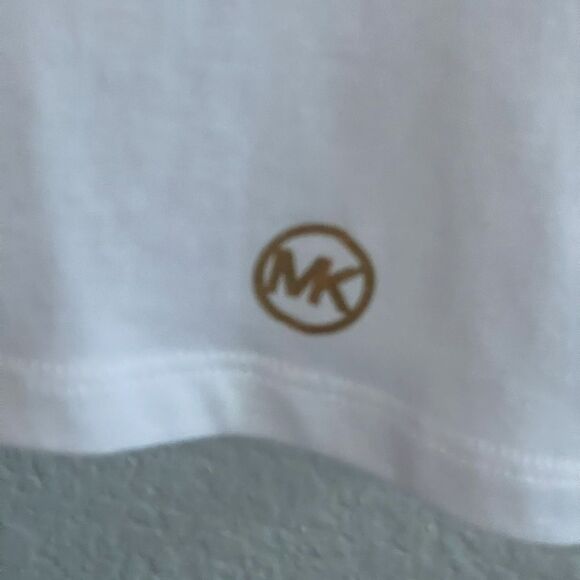Michael Kors White Tee with Logo - Picture 6 of 9